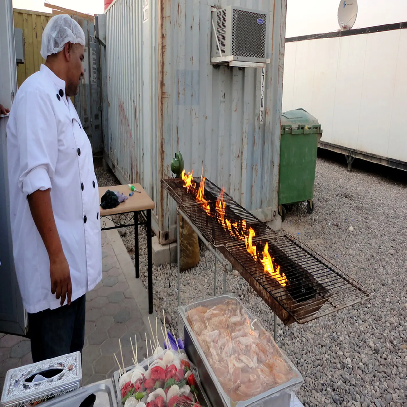 NANCO chef at the outdoor grill